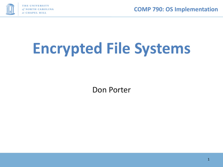encrypted file systems