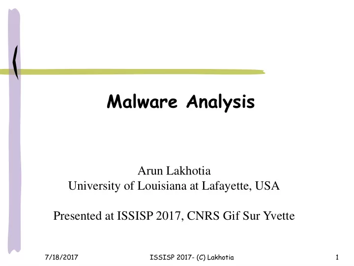 malware analysis