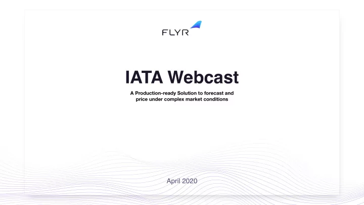 iata webcast