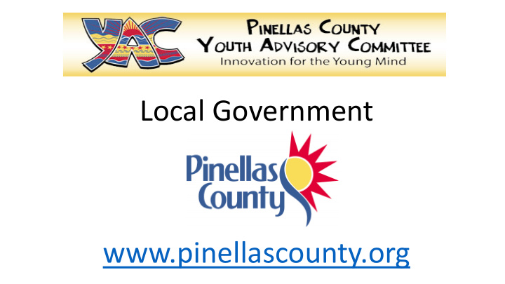 local government www pinellascounty org structure of