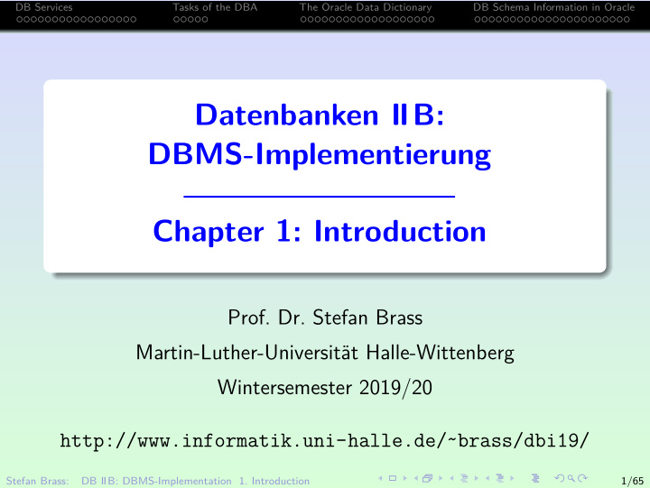 datenbanken iib dbms implementierung chapter 1