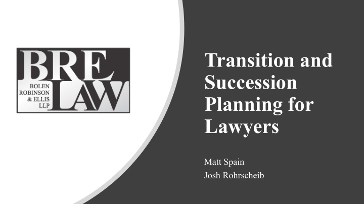 transition and succession planning for lawyers