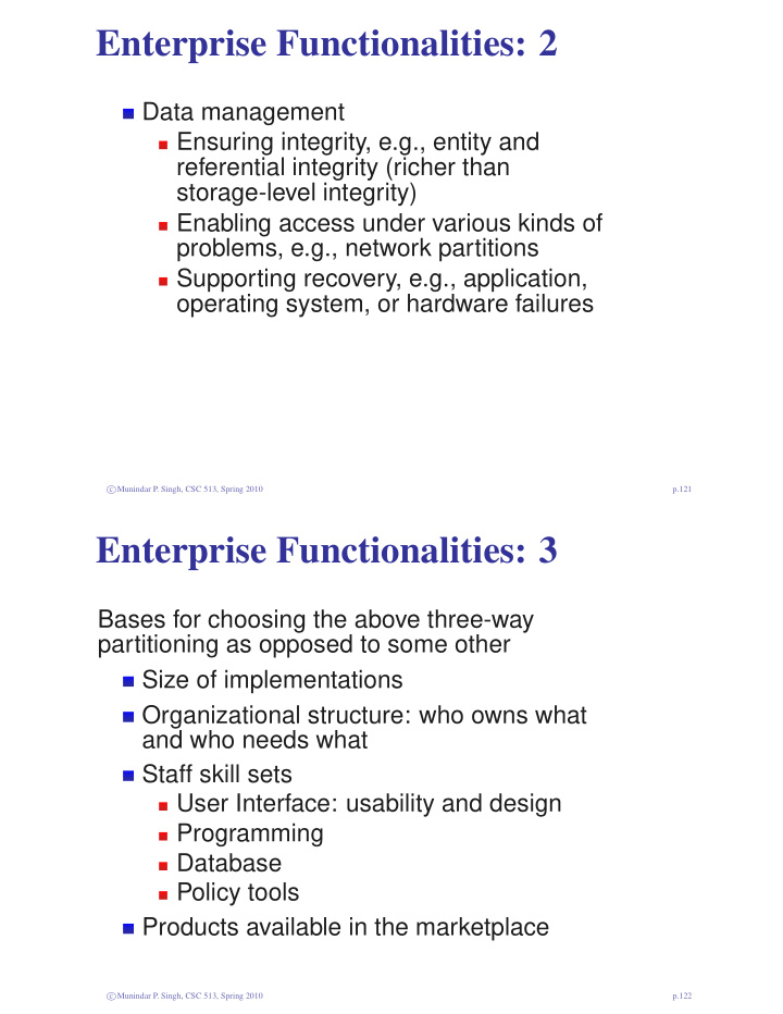 enterprise functionalities 2