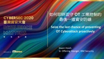 IBM X-Force signatures related to ICS related products and protocols  Provides the protection for