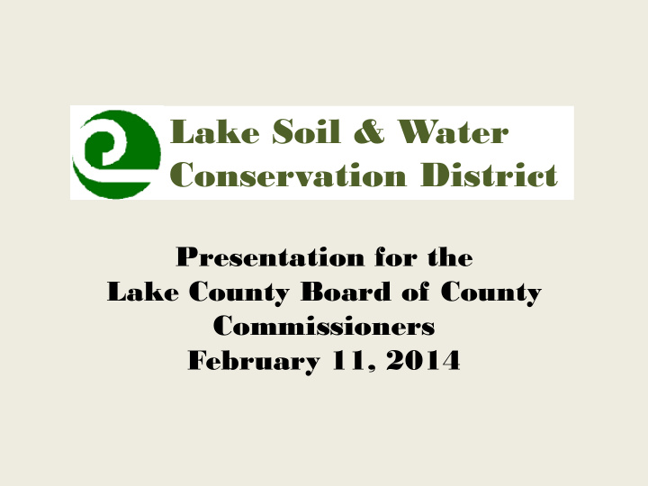 lake soil amp water conservation district