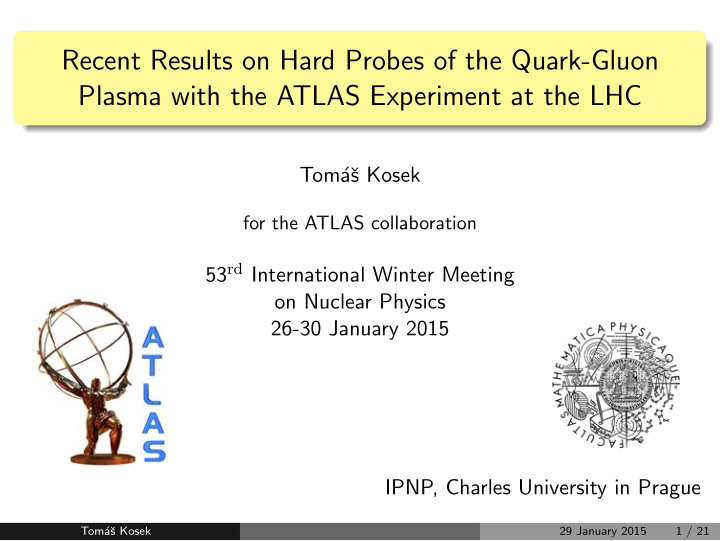 recent results on hard probes of the quark gluon plasma