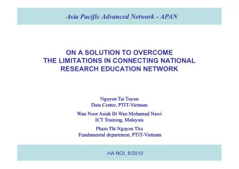 Asia Pacific Advanced etwork  APA
