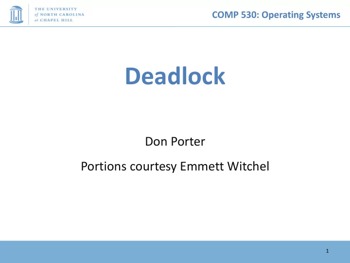 deadlock