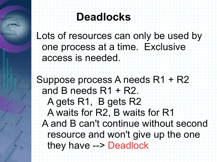 deadlocks