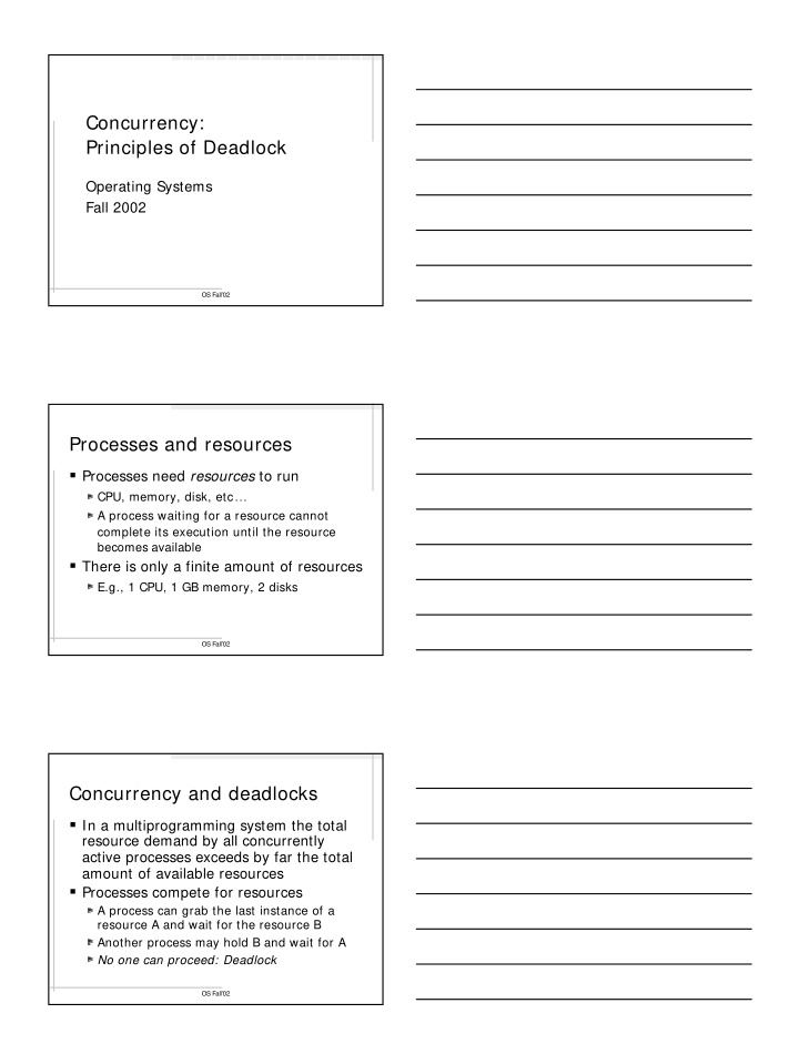 concurrency principles of deadlock