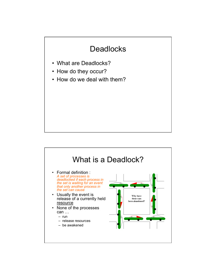 deadlocks