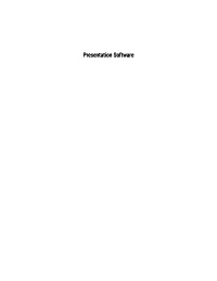 presentation software presentation software presentation
