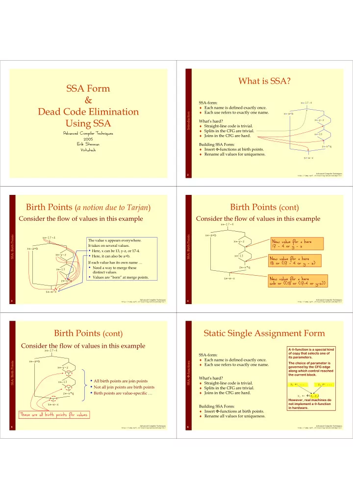 ssa form