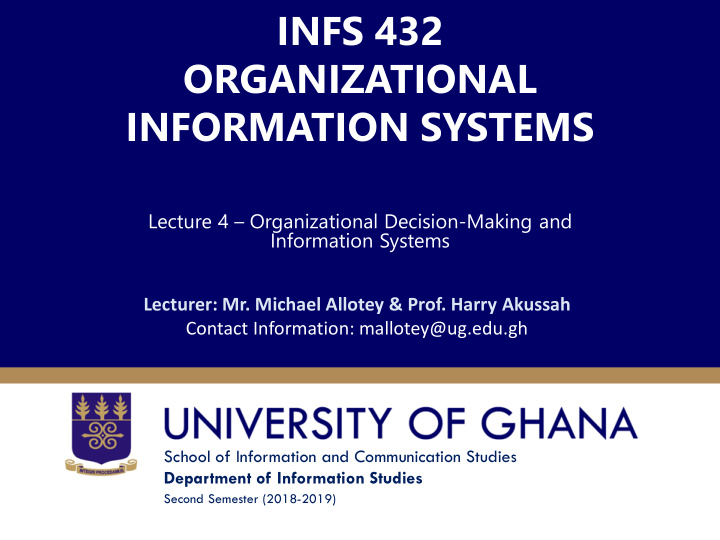 organizational information systems