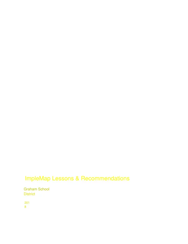 implemap lessons recommendations