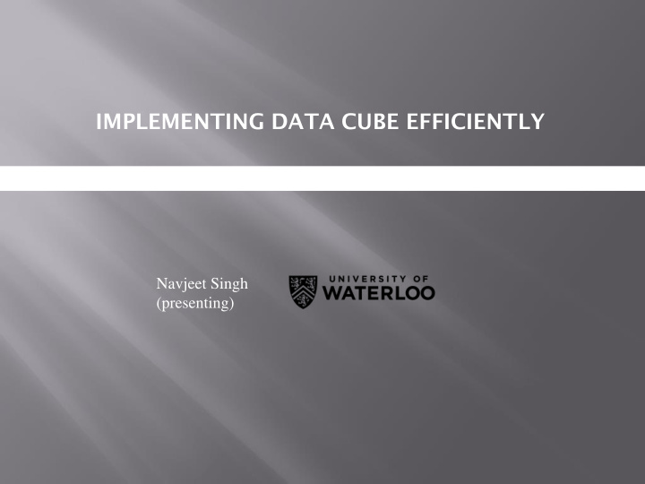 implementing data cube efficiently