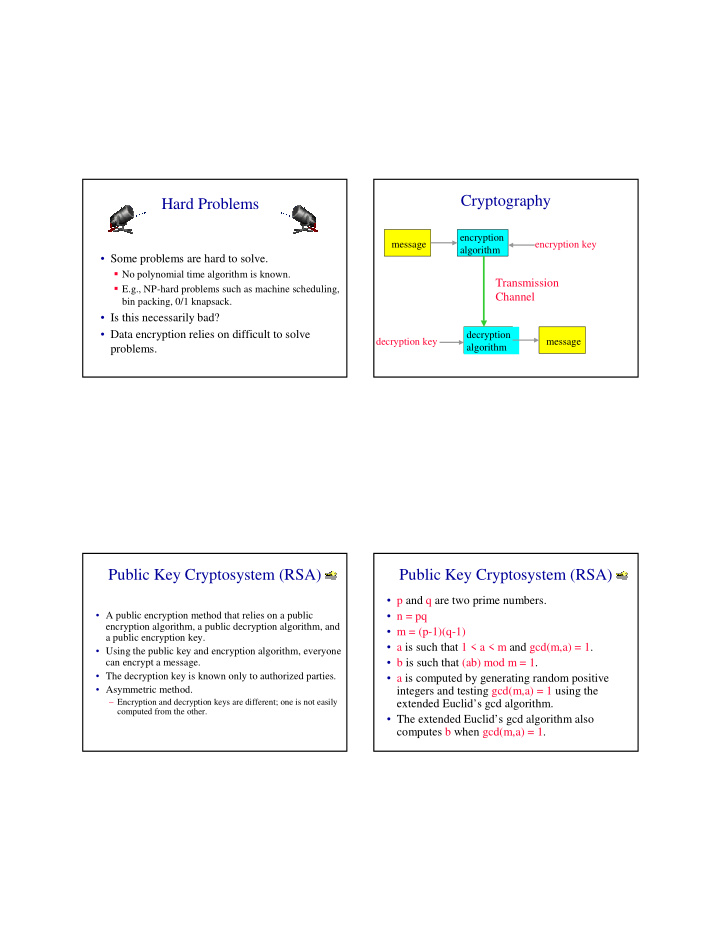 cryptography hard problems