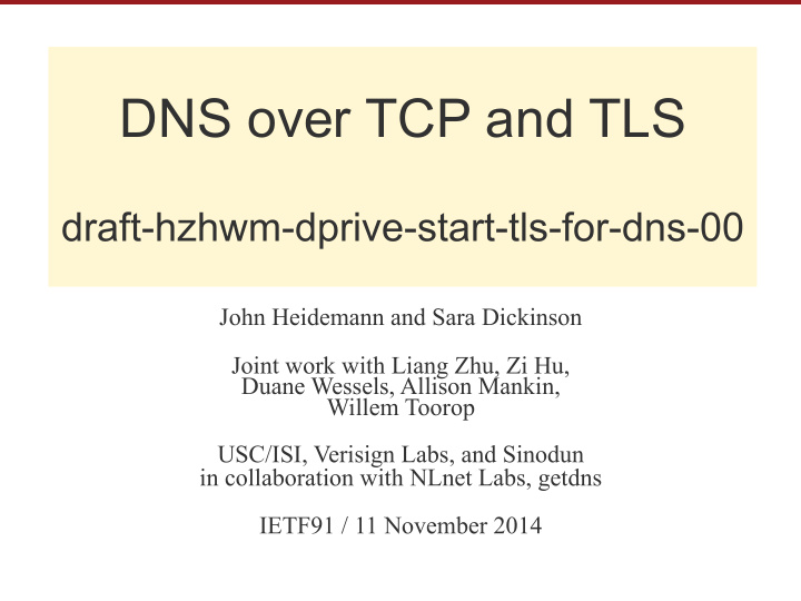 dns over tcp and tls