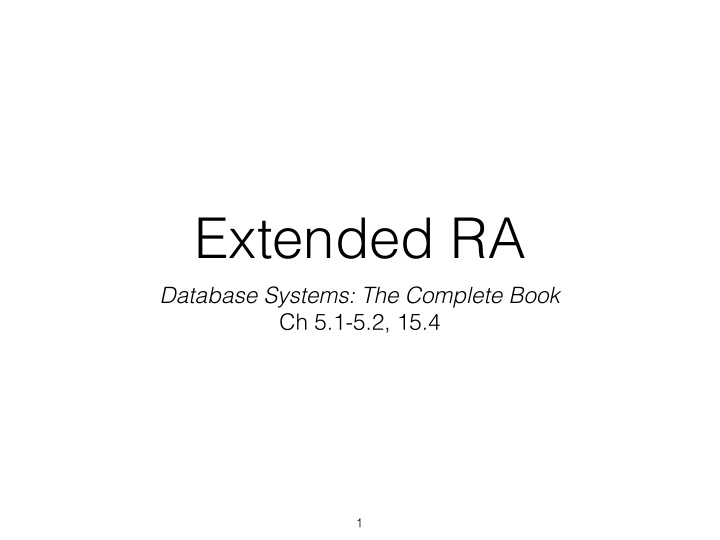 extended ra