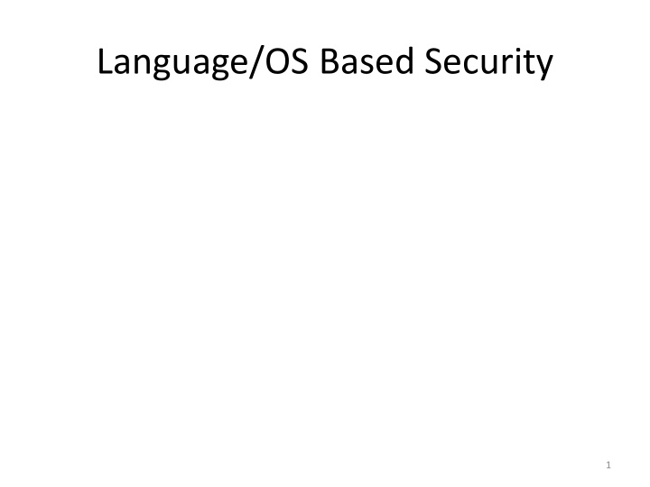 language os based security