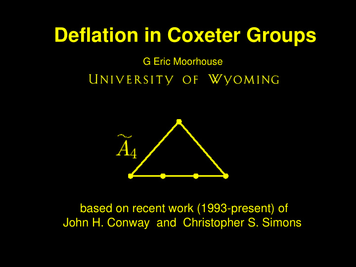 deflation in coxeter groups
