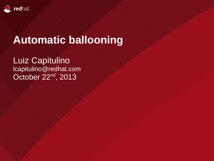 automatic ballooning