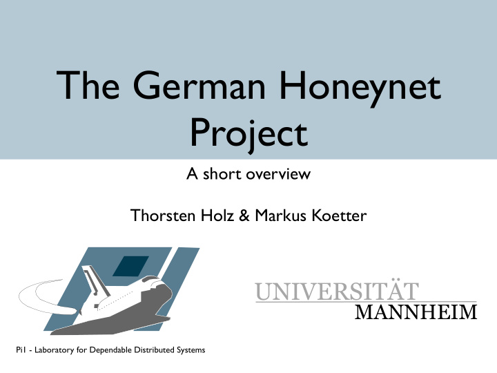 the german honeynet project