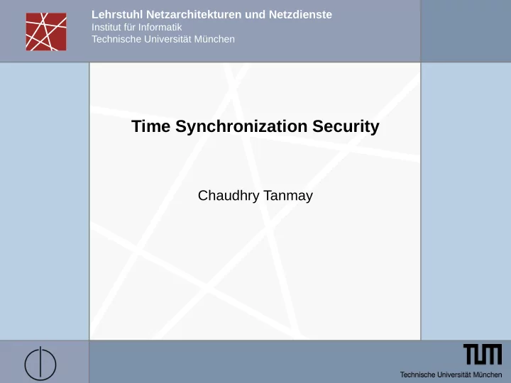 time synchronization security