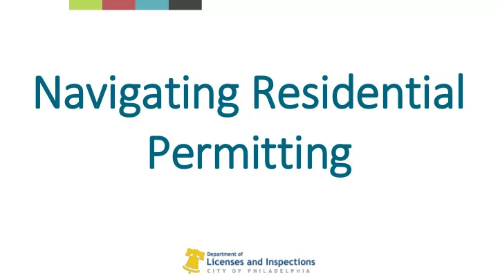 nav avigat ating r g residential al pe permitting