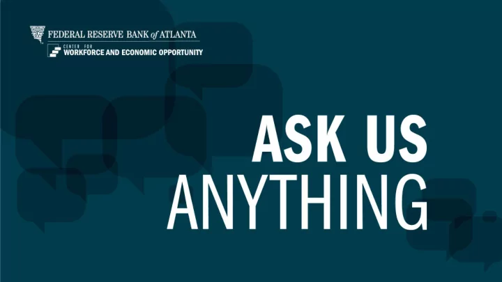 ask us anything series