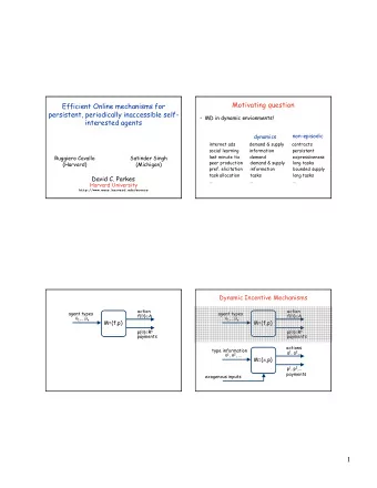 1  t=1  t=2  t=1  t=2          $100  $100  $80  $80  $60  $60  $80  One view from CS