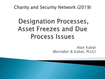 Alan Kabat  (Bernabei &amp; Kabat, PLLC)  1  Department of State, Foreign Terrorist