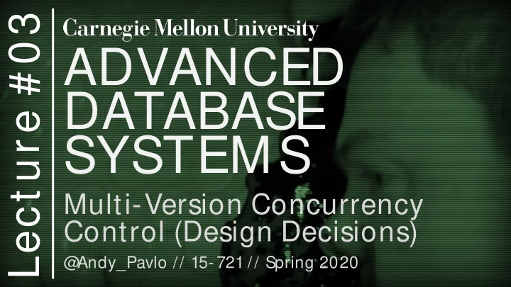 advanced database