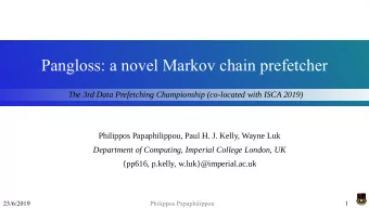 Pangloss: a novel Markov chain prefetcher  The 3rd Data Prefetching Championship (co-located with