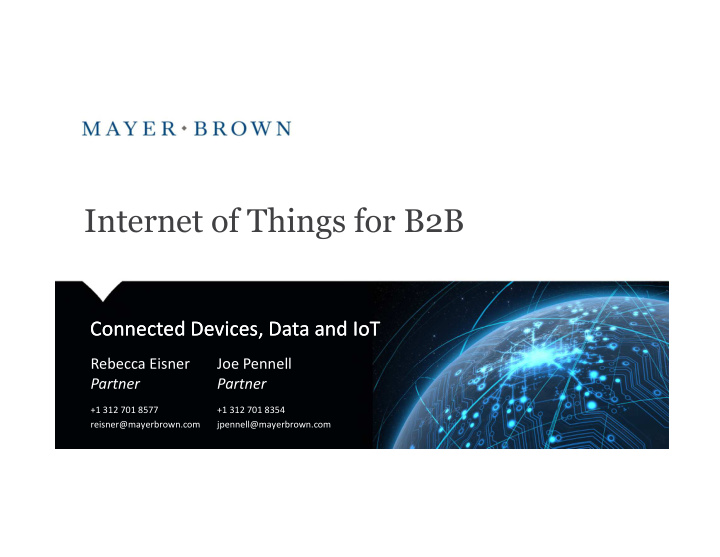 internet of things for b2b