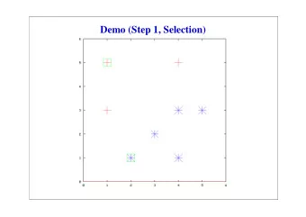 Demo (Step 1, Selection)  Demo (Step 1, Optimization)  Demo (Step 2, Selection)  Demo (Step 2,
