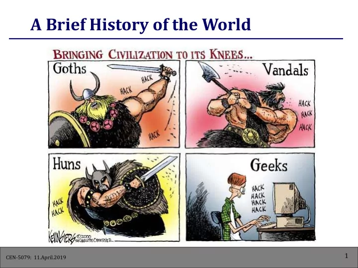 a brief history of the world