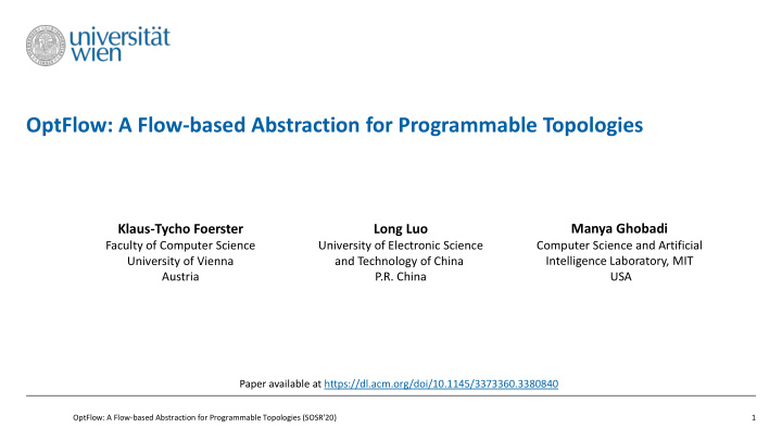 optflow a flow based abstraction for programmable