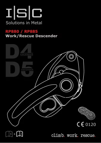 DESCENDER  +  1  2  climb. work. rescue.  1  RP88X series: Issue A - Oct 2015  1  +  2  Activites