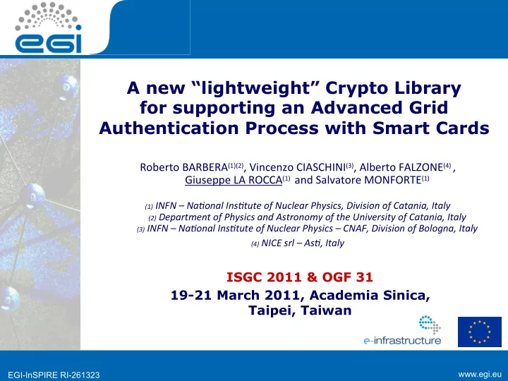 a new lightweight crypto library for supporting an