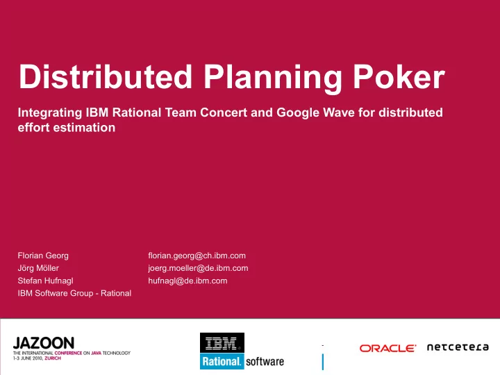 distributed planning poker