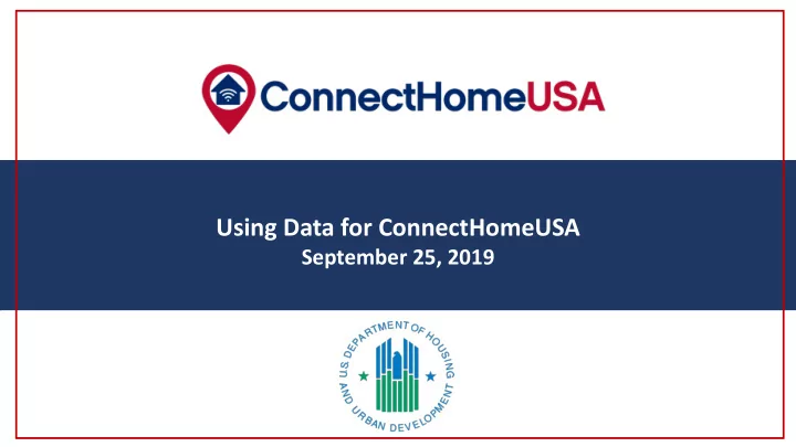 connecthome nation webinar