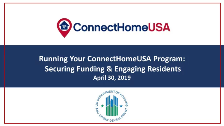 connecthome nation webinar