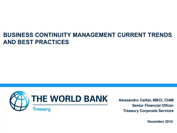 and best practices