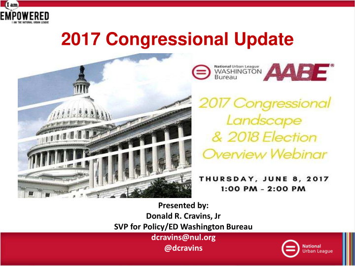 2017 congressional update