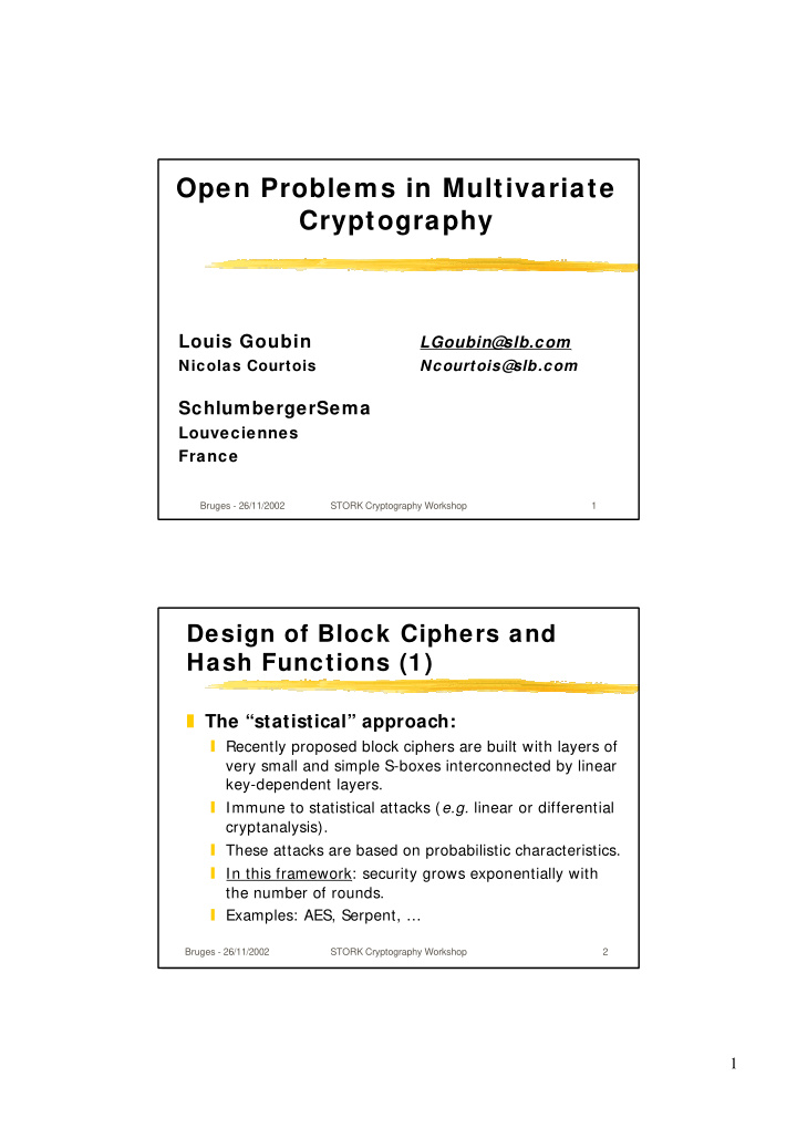 open problems in multivariate cryptography