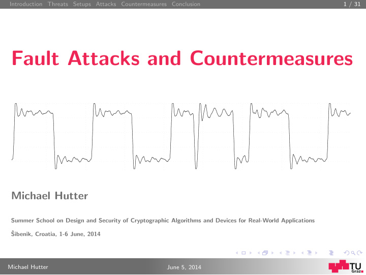 fault attacks and countermeasures