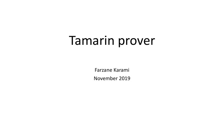 tamarin prover