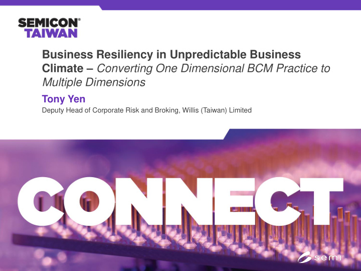business resiliency in unpredictable business climate