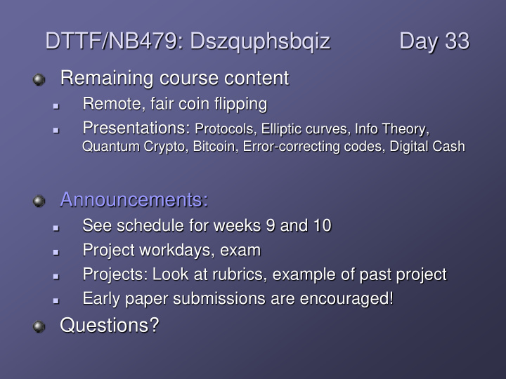 dttf nb479 dszquphsbqiz day 33